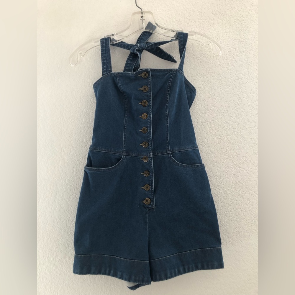 Betsey Johnson Denim Romper